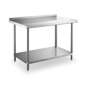 Steel Works Stainless SWWTS-3072-2R-318 Worktable 30" X 72" X H 18ga/304 Stainless Steel