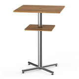 Steelite MGCPBS02BSXX - Square Bar Table & Shelf, 30.0" X 30.0" X 42.5", Polo