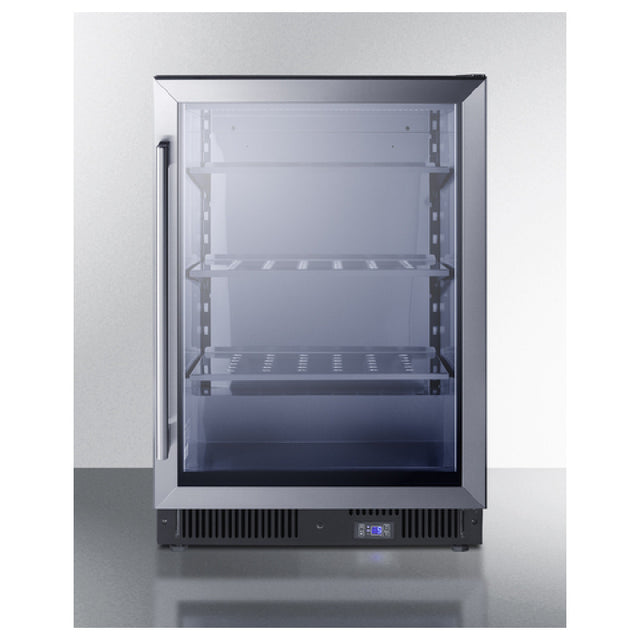 Summit SCF475 Built-In Glass Door Commercial Freezer 24"W 5.14 Cu.ft. Capacity