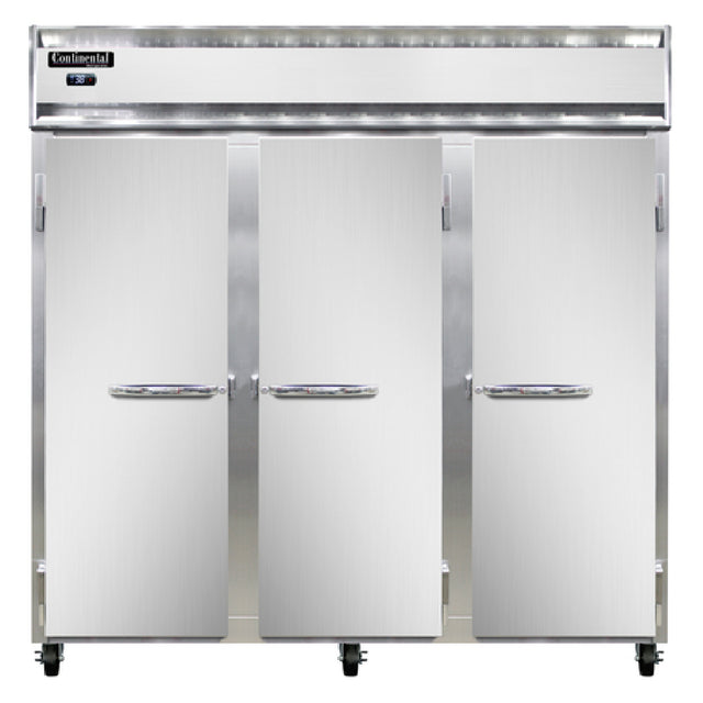 Continental Refrigerator 3RN Refrigerator Reach-in Three-section
