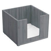 FOH BHO039GYB21 Buffetware Napkin Holder 5-1/2" X 5-1/2" X 4" Square