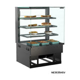 Structural Concepts NE4835HSV Reveal® Service Heated Slide In Counter Case 47-3/4"W X 33"D X 35-3/8"H (above Counter) 54-5/8"H (overall)
