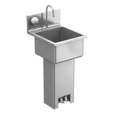 Winholt WHPS1616-KT Hand Sink Pedestal Mount 18"W X 18"D OA