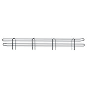 Quantum SL30BK Side Ledge 30"D X 4"H Black Epoxy Antimicrobial Finish