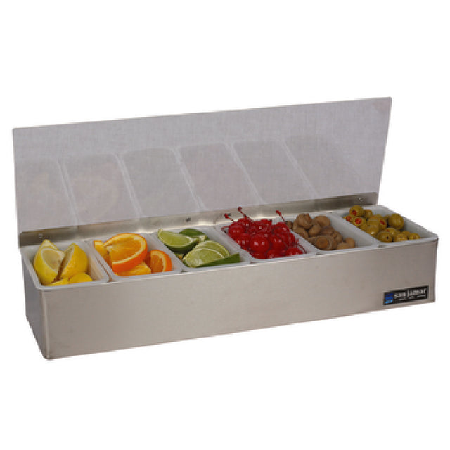 CFS Brands B4186L - San Jamar - Garnish Tray, Non-Chilled, 18"W X 5-3/4"D X 3-1/2"H