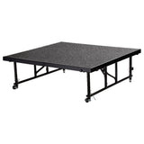 National Public Seating TFXS48482432 NPS® Transfix Stage Platform 48"W X 48"D X 24"-32"H