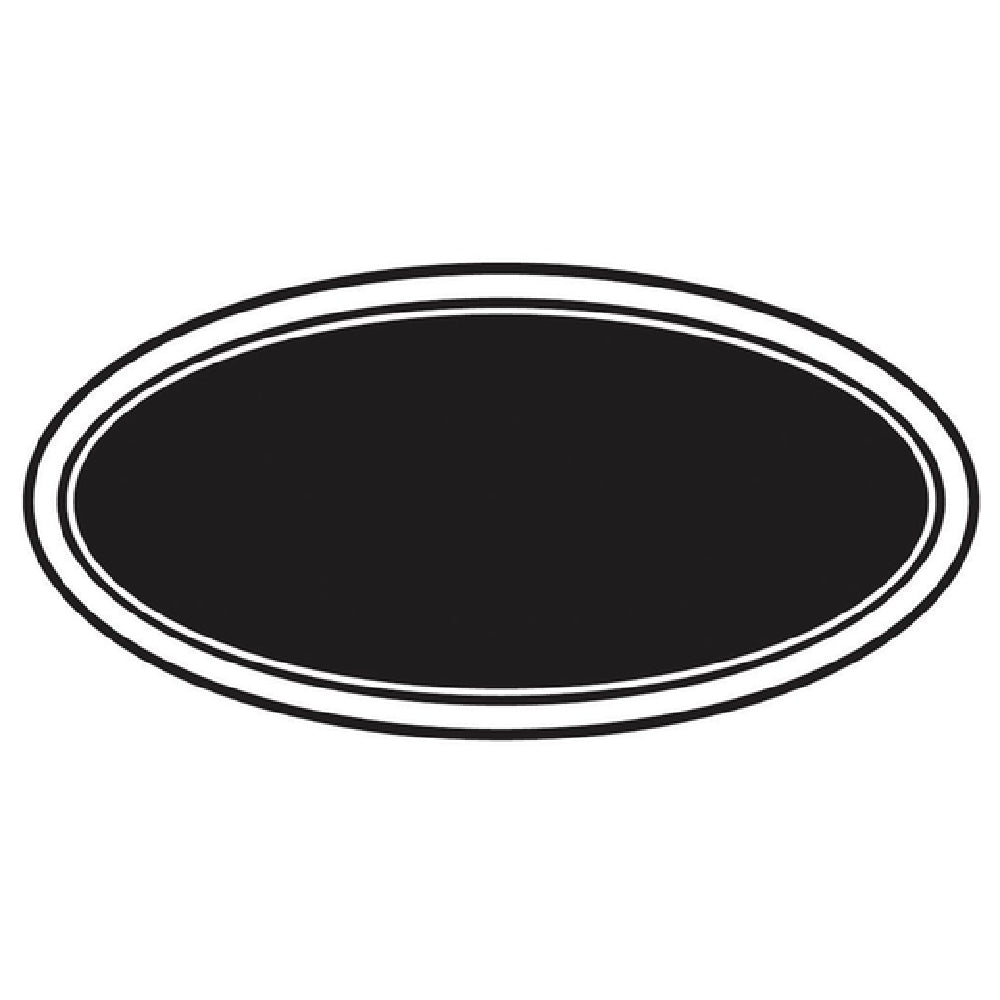 Hubert 23774 - Chalkboard Label, 3" X 2", Oval