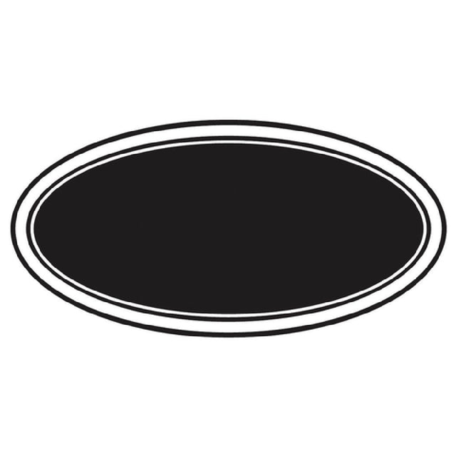 Hubert 23774 - Chalkboard Label, 3" X 2", Oval