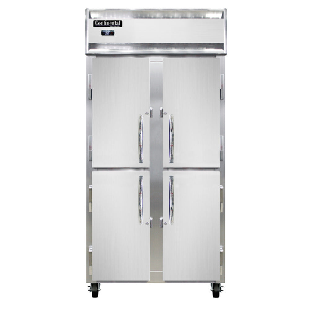 Continental Refrigerator 2RSESNSSHD Slim Line Refrigerator Reach-in 36-1/4"W