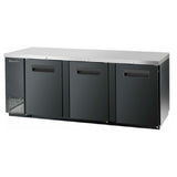 Blue Air BBB90-4B-HC - Back Bar Cooler, Three-section, 90-3/8"W