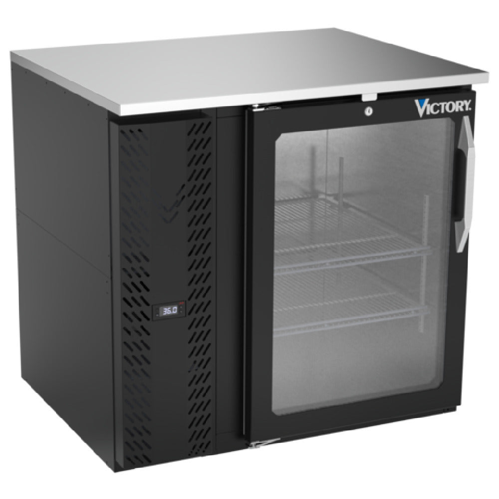 Victory VBB36HC-G-B - Back Bar Refrigerator, One-section, 36"W X 29-11/16”D X 34"H