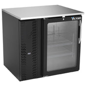 Victory VBB36HC-G-B - Back Bar Refrigerator, One-section, 36"W X 29-11/16”D X 34"H