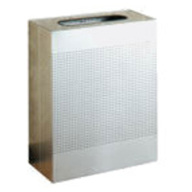 Rubbermaid FGSR18SSPL Silhouette Indoor Receptacle Large Rectangular 24"L X 12"W X 30"H