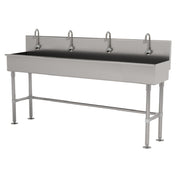 Advance Tabco 19-FM-96EF Multiwash Hand Sink With (4) Electronic Faucets 96"W X 19-1/2"D X 42-1/2"H (overall)