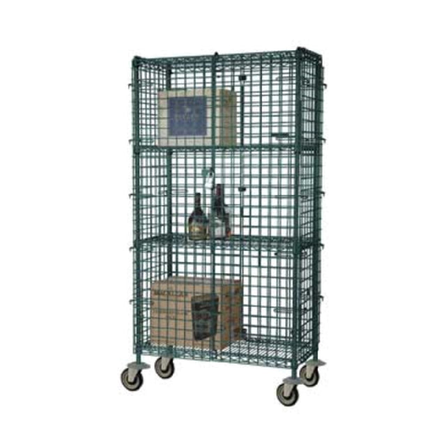 1880 Hospitality FMSEC24363GN Focus Foodservice Security Cage Complete Mobile Kit