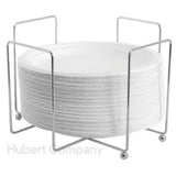Hubert 90148 - Plate Holder, 9-15/16"L X 9-15/16"W X 6-1/4"H, Chrome-plated Steel