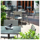 Emuamericas, Llc E146-24 - Bridge Stacking Side Chair, Outdoor/indoor, Steel Slat Back And Seat