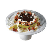 Bon Chef 2453IVY Pedestal Plate 13" Aluminum With Ceramic-look Coating