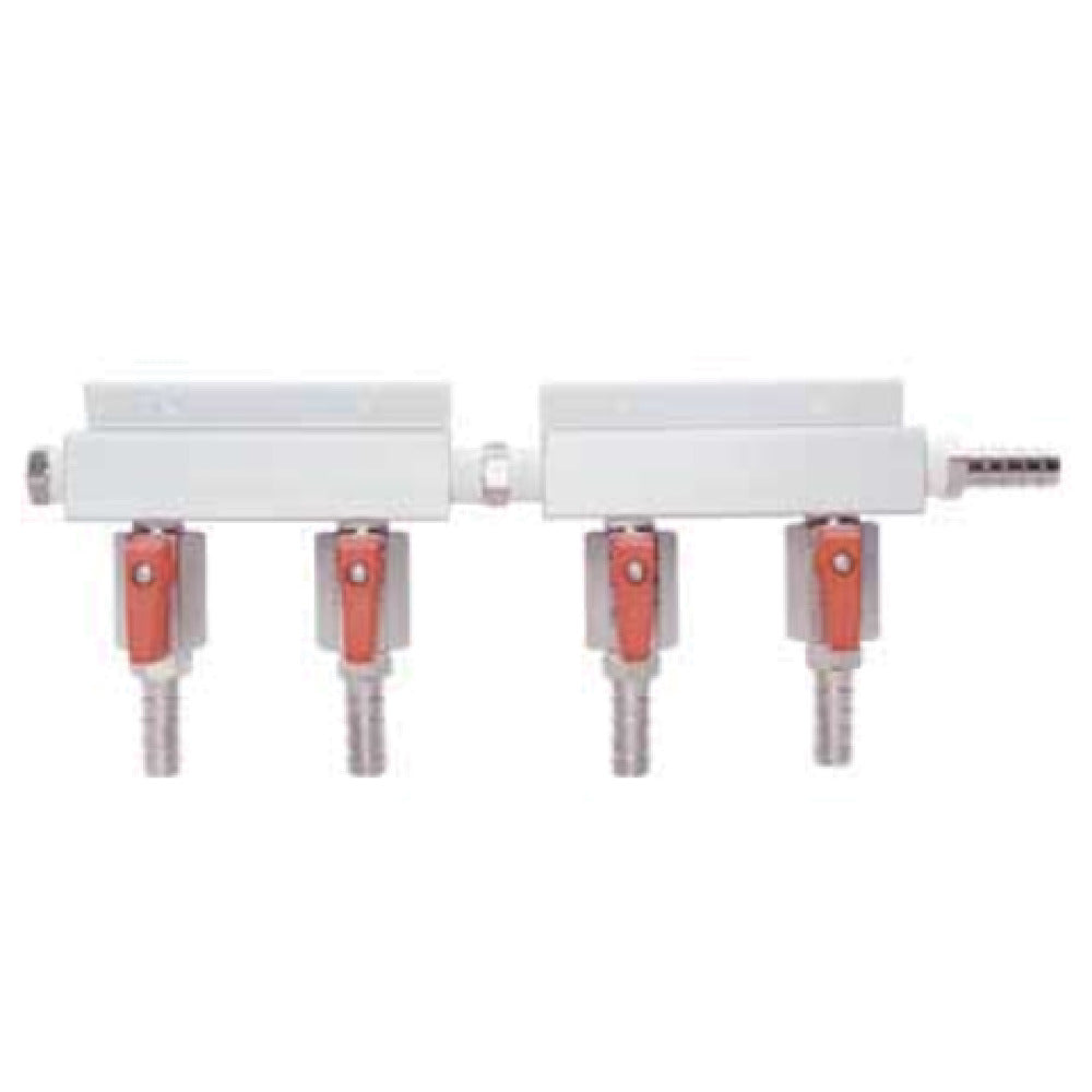 Micro Matic 751-019 Gas Distributor Manifold 4-way 45° One Piece