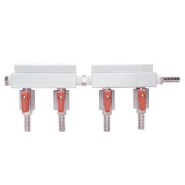 Micro Matic 751-019 Gas Distributor Manifold 4-way 45° One Piece