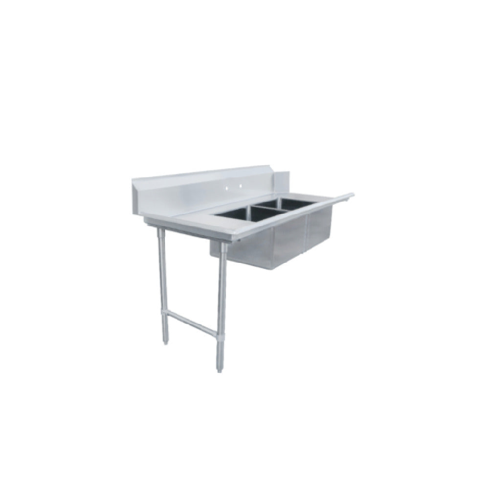 Omcan 48485 (48485) Soiled Dishtable Straight Design 72"W X 30"D X 44"H