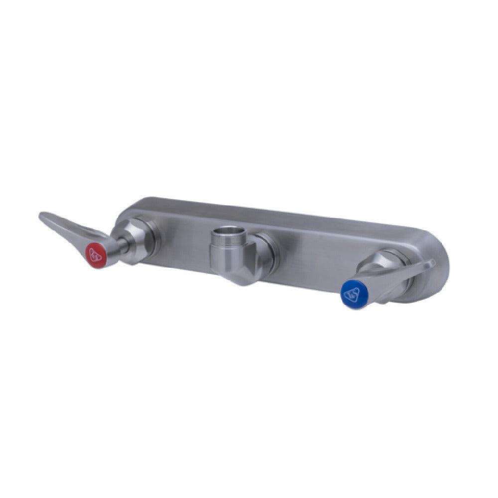 T&S Brass S-1125-CR-LN EverSteel Workboard Faucet 8” Wall Mount Mixing Faucet With Body