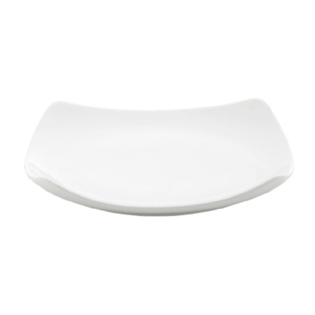 Bon Chef 1200009P 11-1/5 Inch Square Dinner Plate Coupe White