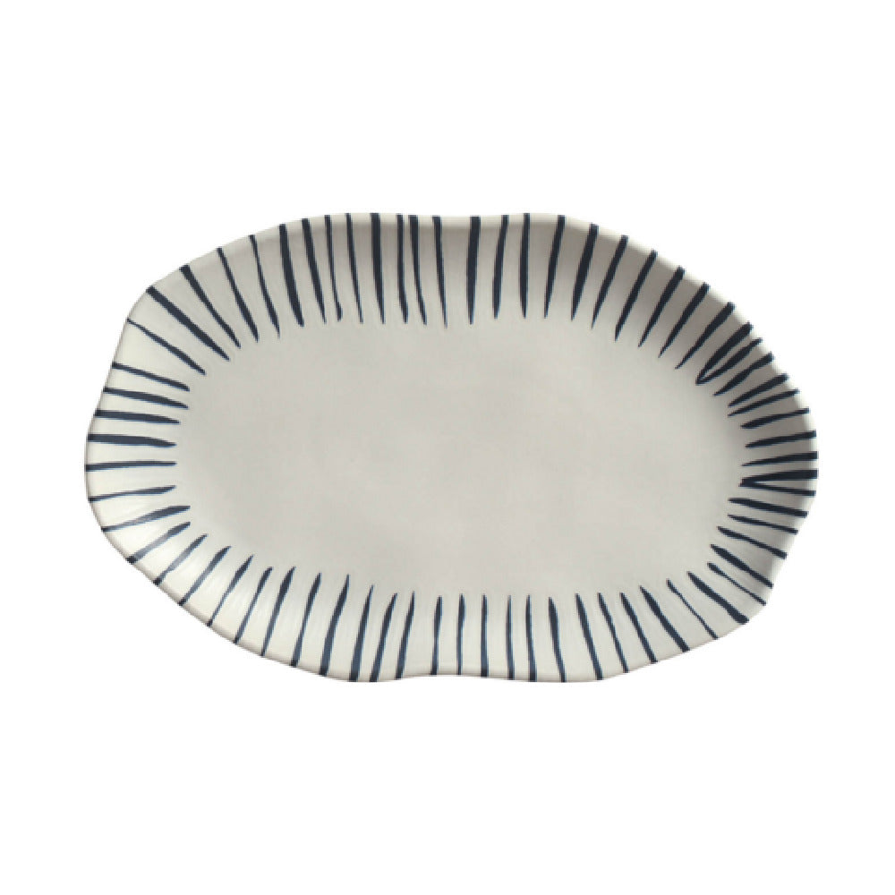 Porto Brasil 1483193101 - Shallow Bio Oval Platter, 7.9", Stoneware