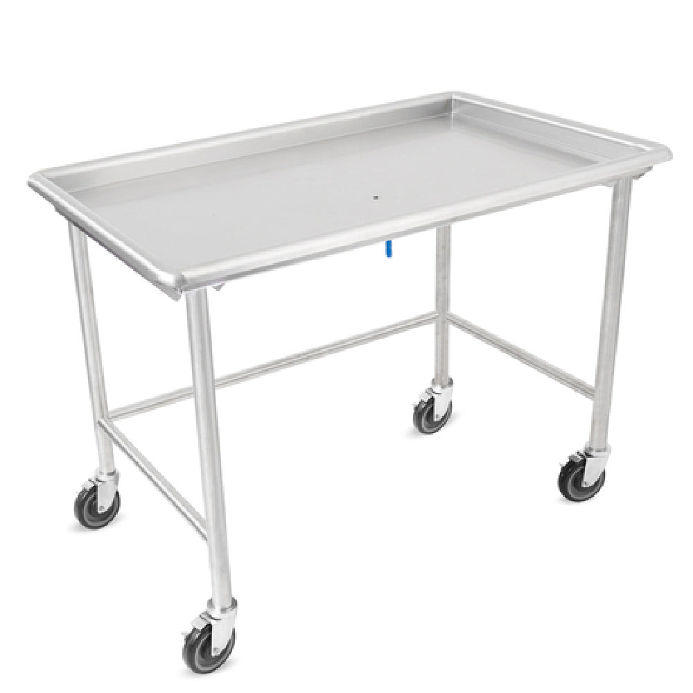 John Boos DST6-3097SBW-C-X Sorting Table 97-7/8"W X 30-3/8"D 16/300 Stainless Steel Flat Top With 2-1/4" Raised Edge