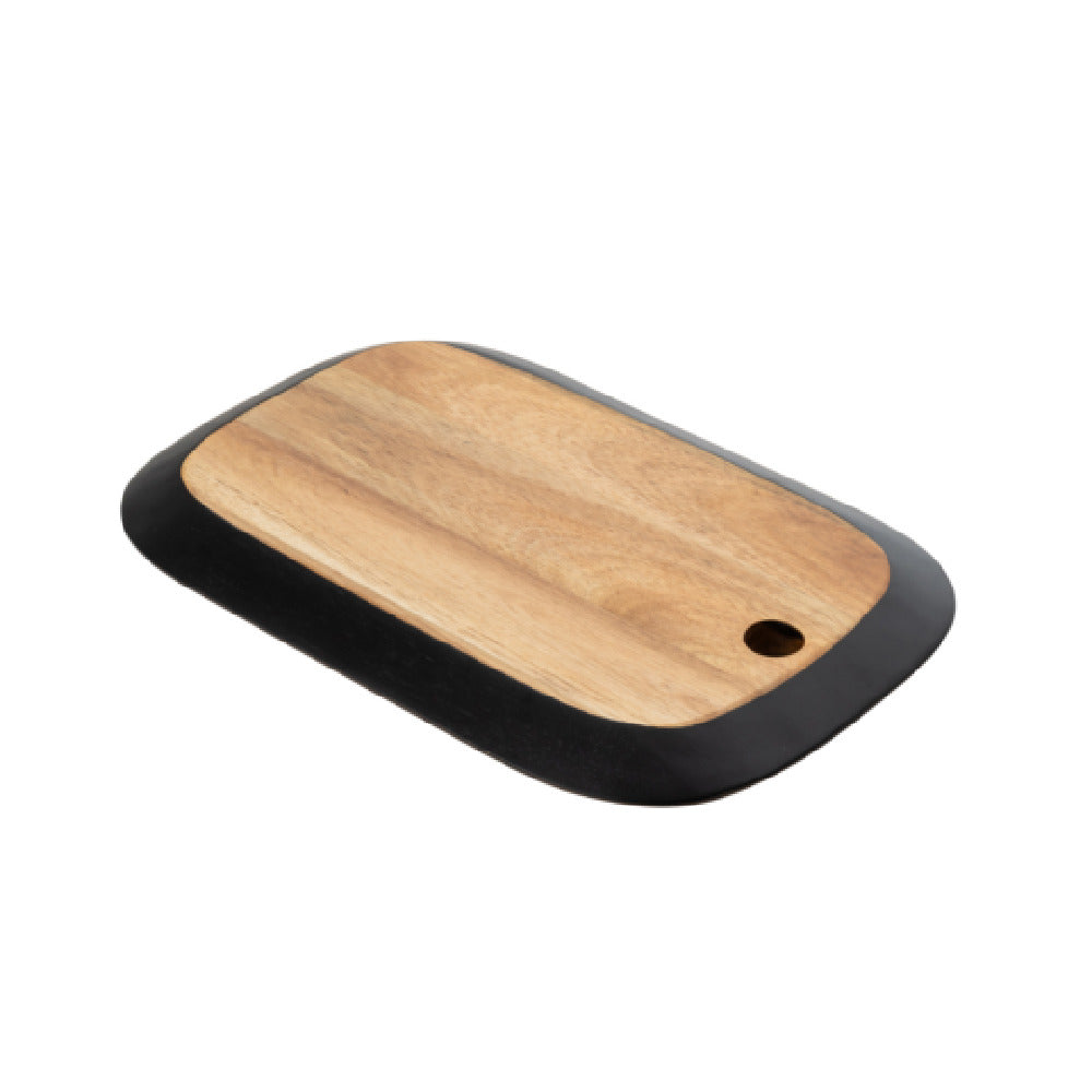 TableCraft Products 12574 - Acacia Collection™ Serving Board With Black Edge, 12" X 7.75" X 0.75"