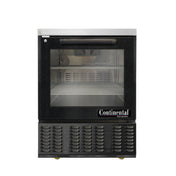 Continental Refrigerator UC24SNGD-B Undercounter Refrigerator Shallow Depth 24" W