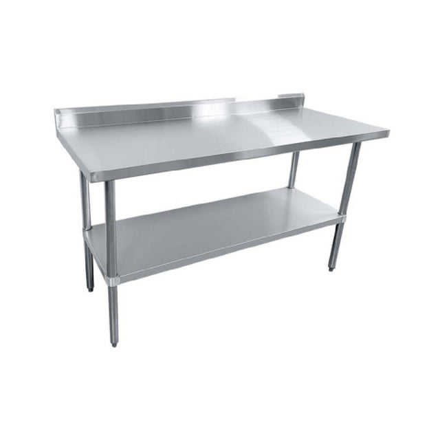 Sapphire Manufacturing SMTEB-3072G Worktable 72"W X 30"D X 35"H 18/430 Stainless Steel Top Shelf