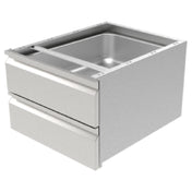 GSW USA DA-2H2020 Double Hanging Drawer For Work Table 23"W X 24-7/8"D X 13-3/4"H