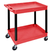 Hubert 42297 - Wagon Tub Cart, 2-shelf, 18" X 24" X 30"H