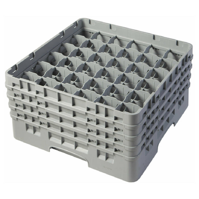 Cambro 36S800151 Camrack® Glass Rack With (4) Soft Gray Extenders Full Size