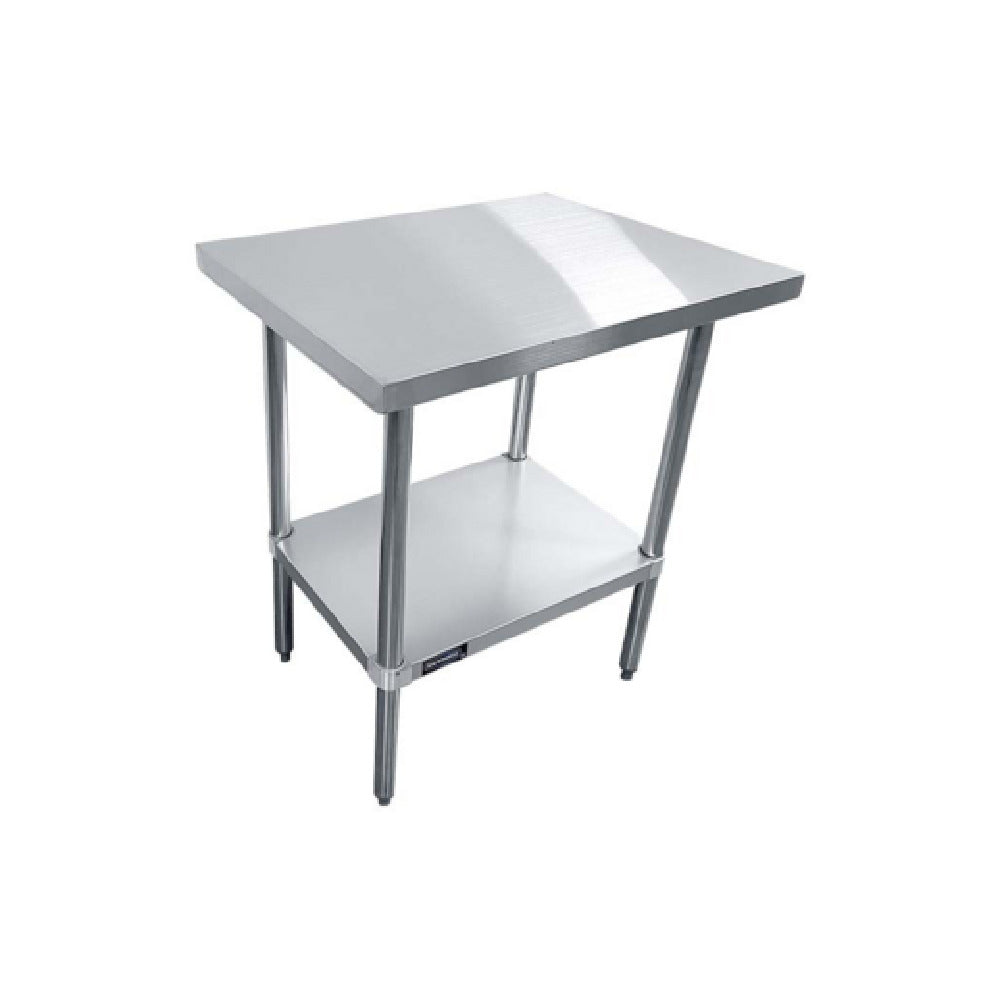 Sapphire Manufacturing SMTE-3024G Worktable 24"W X 30"D X 35"H 18/430 Stainless Steel Flat Top