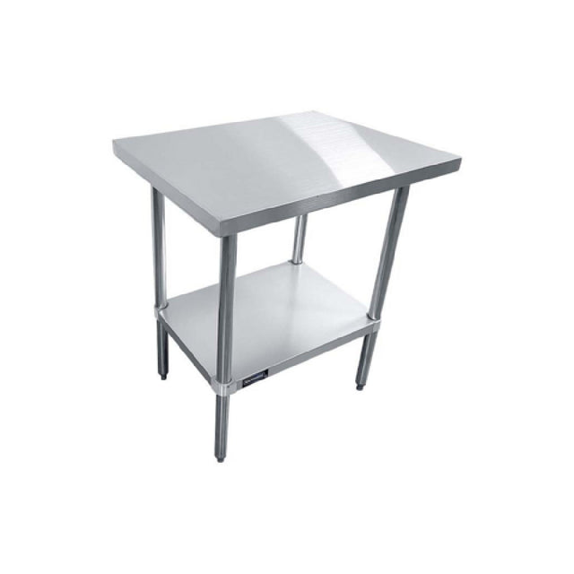 Sapphire Manufacturing SMTE-3024G Worktable 24"W X 30"D X 35"H 18/430 Stainless Steel Flat Top