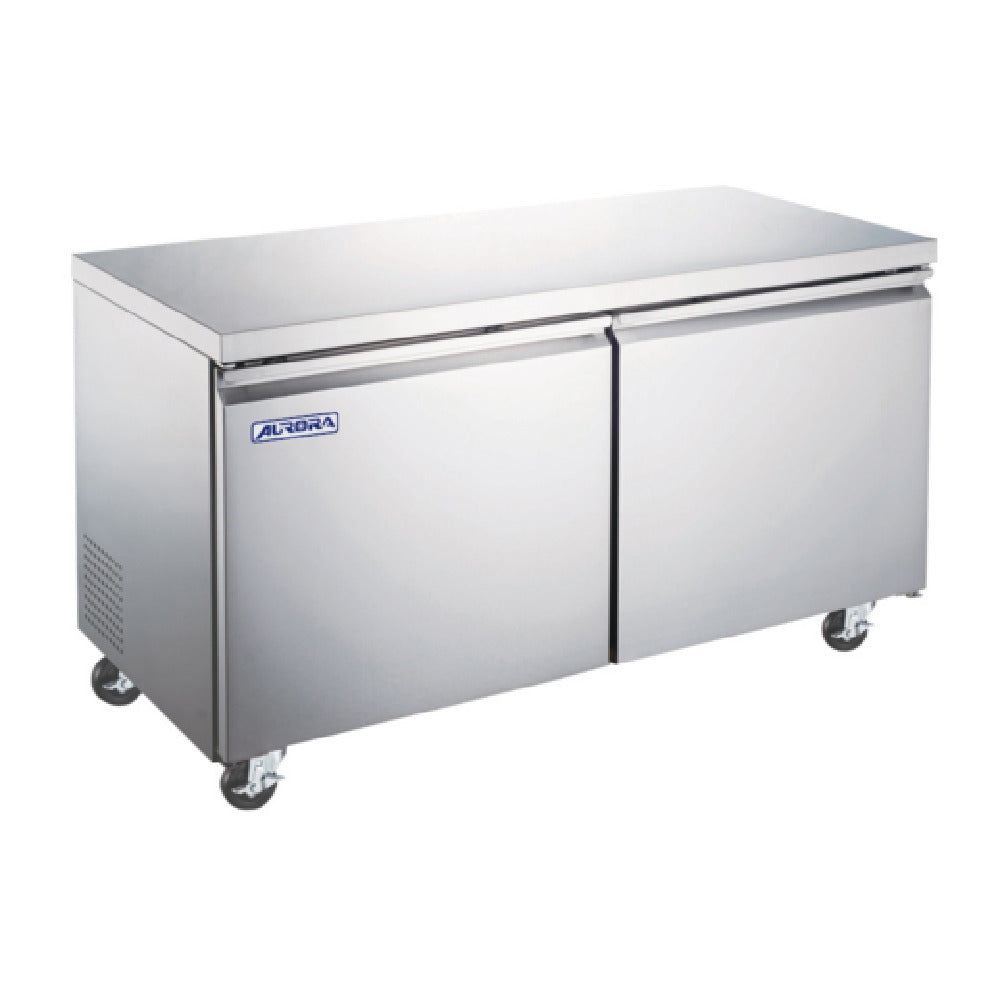 Omcan 59093 (RE-CN-0015E-HC) Aurora Under Counter Refrigerator Reach-in Two-section