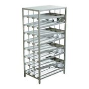 Winholt CR-156F-BUC - FIFO Can Rack, 27.2"W X 42"L X 81.2"H, Holds (156) #10 Cans & (208) #5 Cans