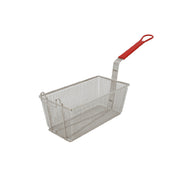 CAC China SPFB-4 Fry Basket 12-7/8"L X 6-5/8"W X 5-3/8"H 10"L Red Handle