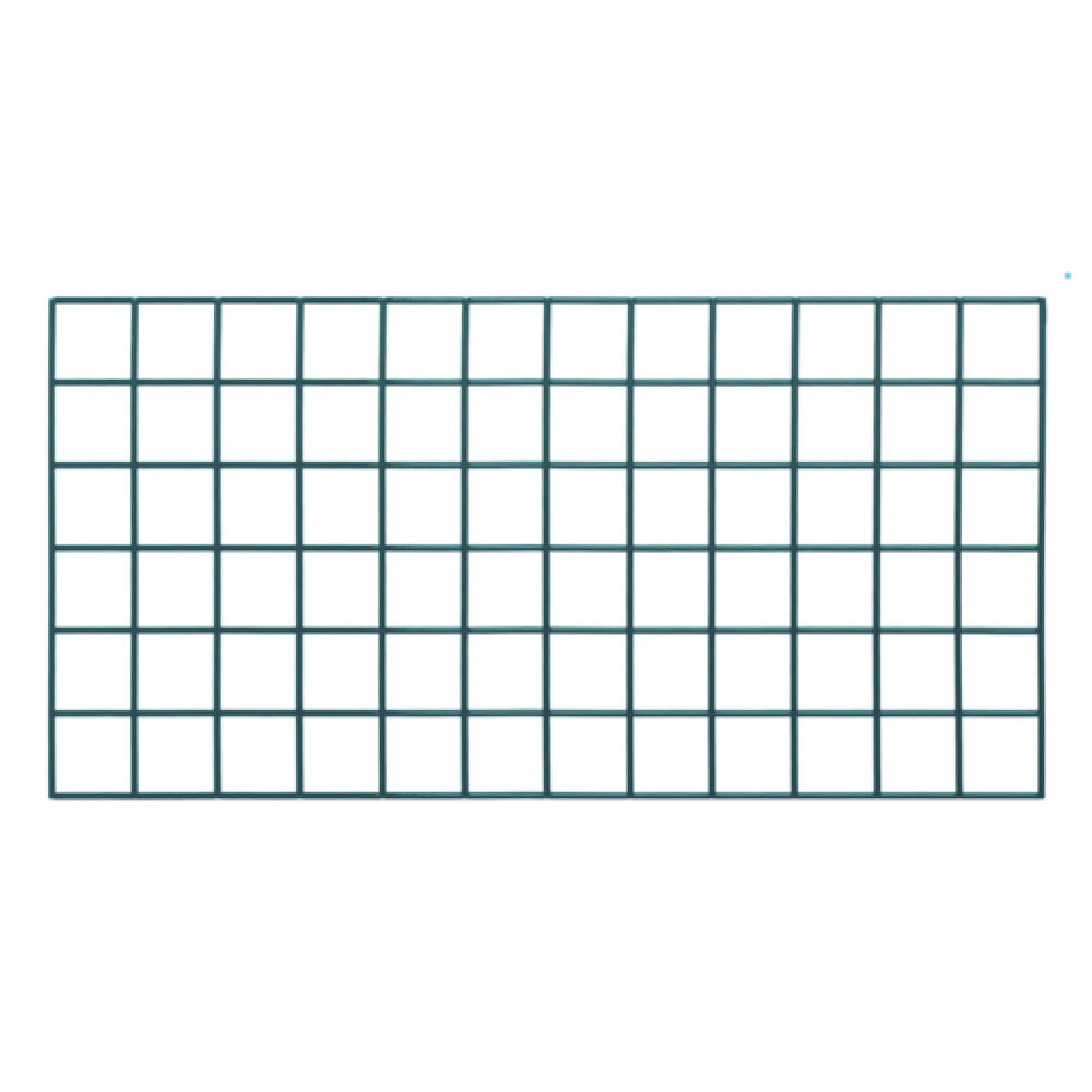 Quantum SG-1836P Store Grid Panel 36"W X 18"H Green Epoxy Antimicrobial Finish