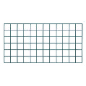 Quantum SG-1836P Store Grid Panel 36"W X 18"H Green Epoxy Antimicrobial Finish