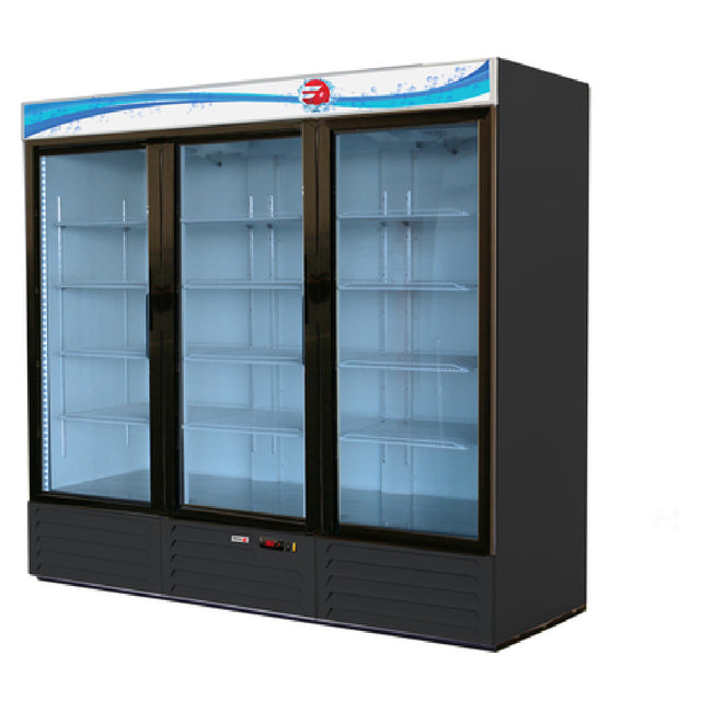 Fagor Refrigeration FMD-72 19054700 Refrigerator Merchandiser Three-section 72 Cu.ft. Capacity