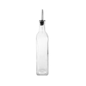 CAC China W3SQ-16BT Oil/Vinegar Cruet Glass 16 Oz. Lead Free Glass With Stainless Steel Pourer