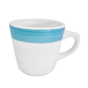 CAC China R-1-BLU Rainbow Coffee Cup 7-1/2 Oz. 3-1/4" Dia. X 3"H