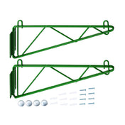Hubert 88199 - CenPro Deep Wall Mounting Brackets For Green Epoxy Wire Shelving, 18"