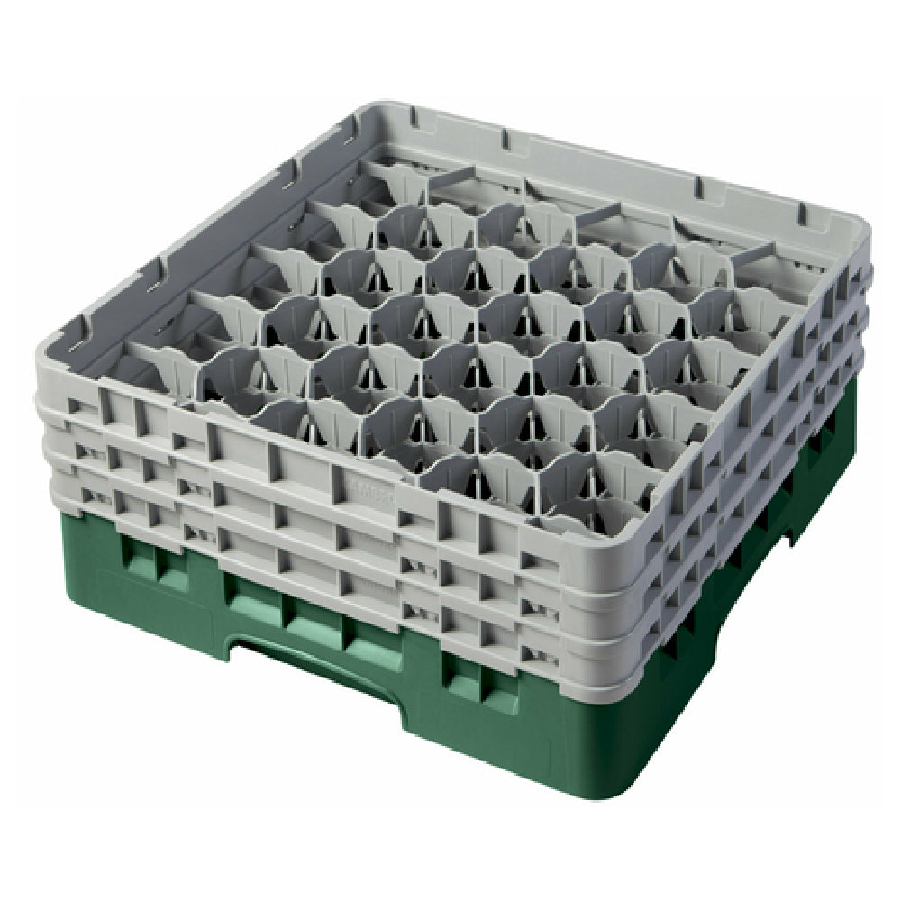 Cambro 30S638119 Camrack® Glass Rack With (3) Soft Gray Extenders Full Size