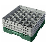 Cambro 30S638119 Camrack® Glass Rack With (3) Soft Gray Extenders Full Size