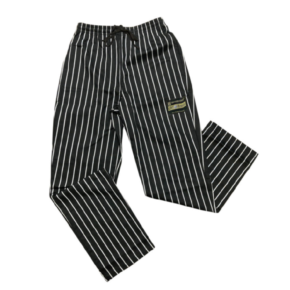 Thunder Group CHP202CHS Chef Regalia Relaxed Fit Chef Pants Small 65/35 Poly/cotton