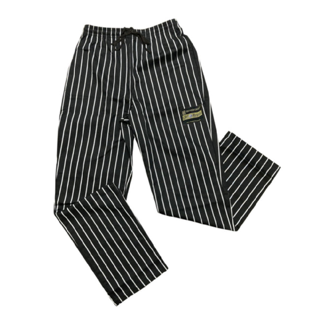 Thunder Group CHP202CHS Chef Regalia Relaxed Fit Chef Pants Small 65/35 Poly/cotton